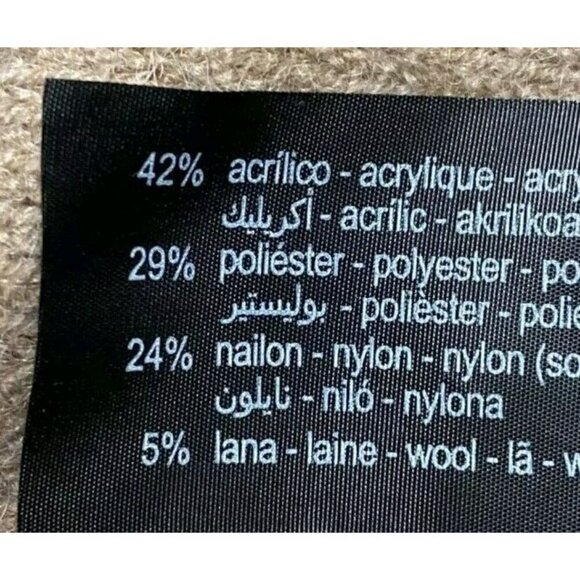 Zara Tan Beanie Wool Blend Knit 3739 215 707 756 - Picture 4 of 6